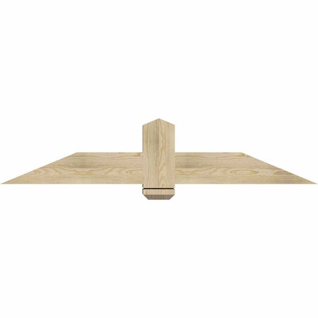 Ekena Millwork Eugene Rough Sawn Timber Gable Bracket, Douglas Fir, 60"W x 12"H x 6"D x 6"F, 5/12 Pitch GBW060X12X0606EUG00RDF